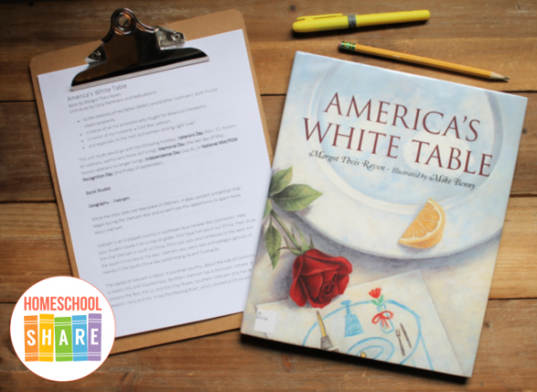 America's White Table Unit Study - Homeschool Share