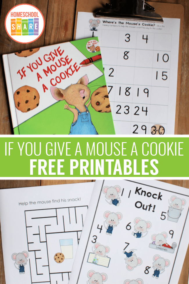 If You Give A Mouse A Cookie Lapbook Homeschool Share