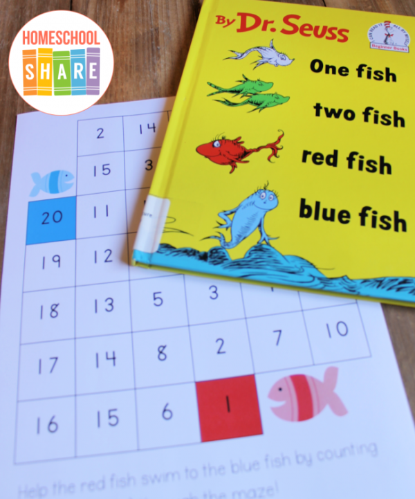Free One Fish, Two Fish Printables & Activities Homeschool Share