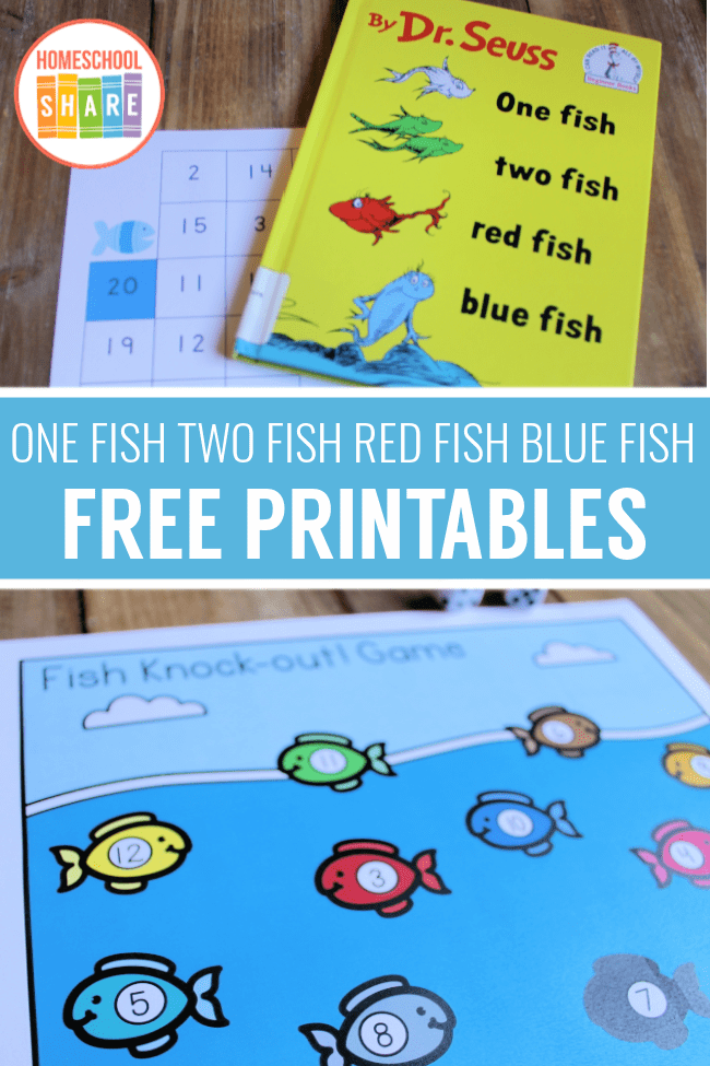 Free One Fish Two Fish Printables Activities Homeschool Share