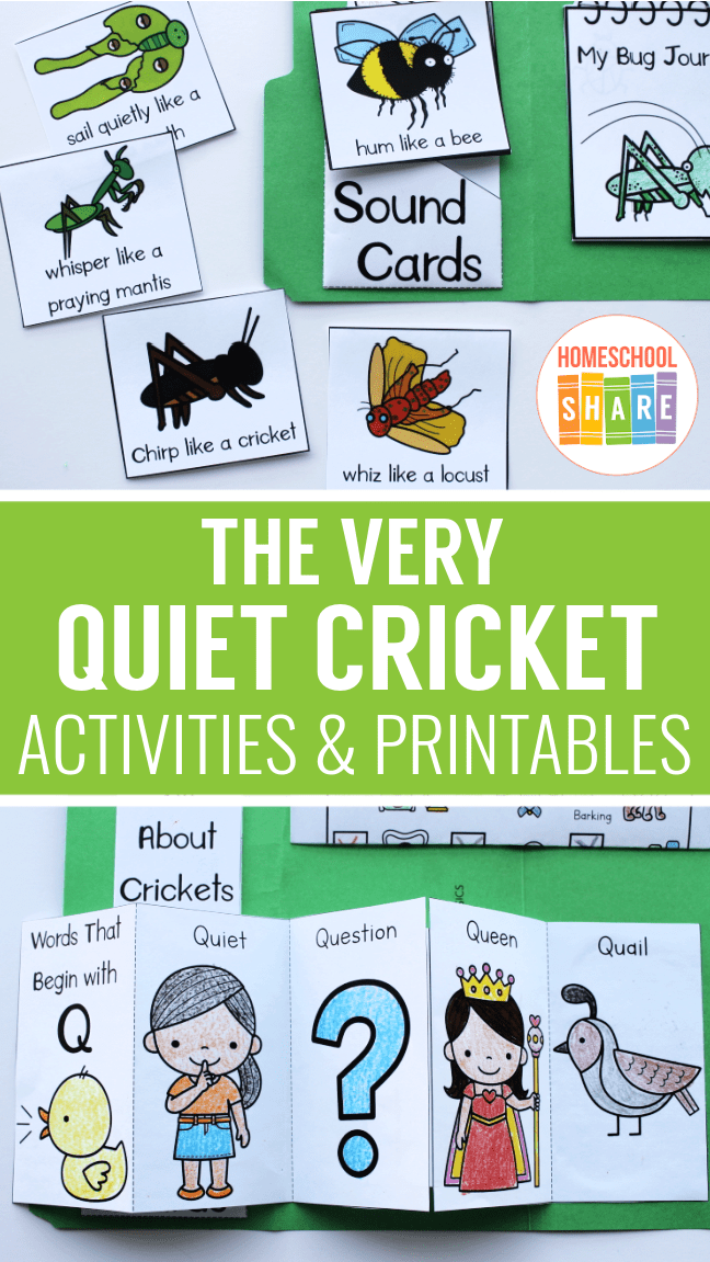 The Very Quiet Cricket Activities & Free Printables Homeschool Share