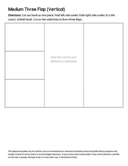 biography lapbook template free