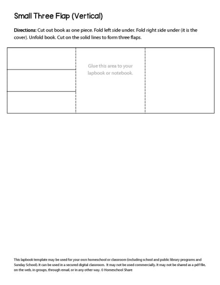 biography lapbook template free