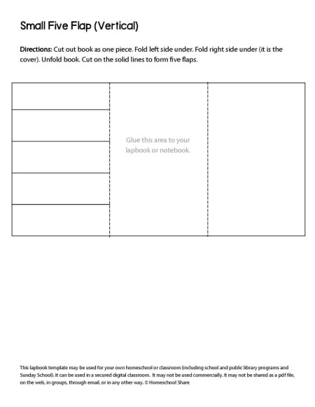 biography lapbook template free