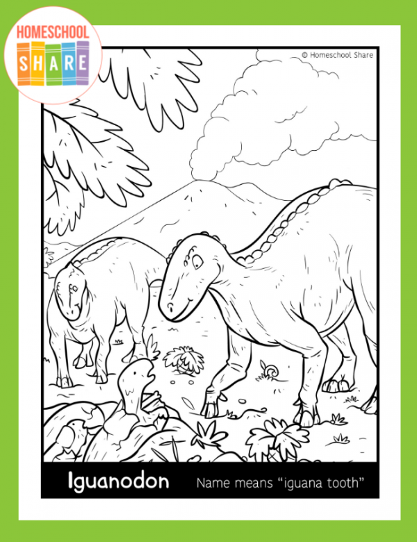 Free Dinosaur Coloring Pages for Kids - Homeschool Share