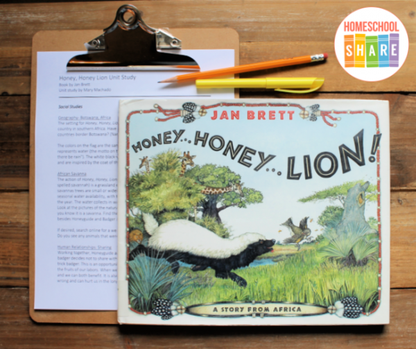Honey, Honey, Lion! Unit Study Homeschool Share