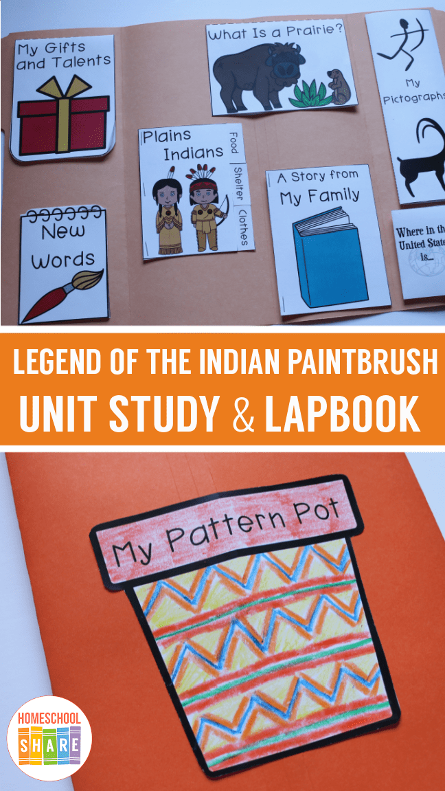 The Legend of the Indian Paintbrush Activities Homeschool Share