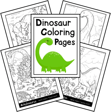 Dino patterns for preschool, Dinosaurs [pattern]