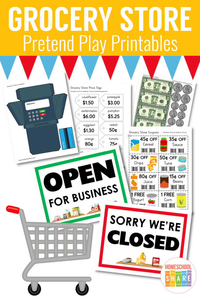 Pretend Play Grocery Store - Homeschool Share