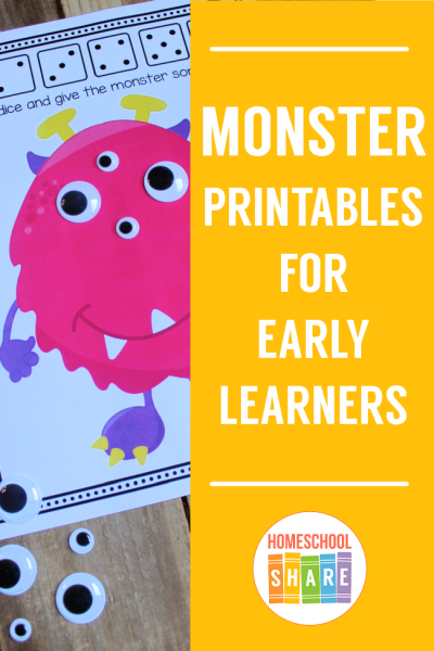 Monster Printables - Homeschool Share