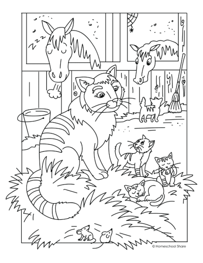 farm dog coloring pages