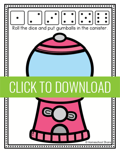 Gumball Machine Do-A-Dot Free Printable - Grace and Good Eats