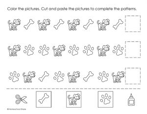 Pet Pattern Activity Pages - Homeschool Share