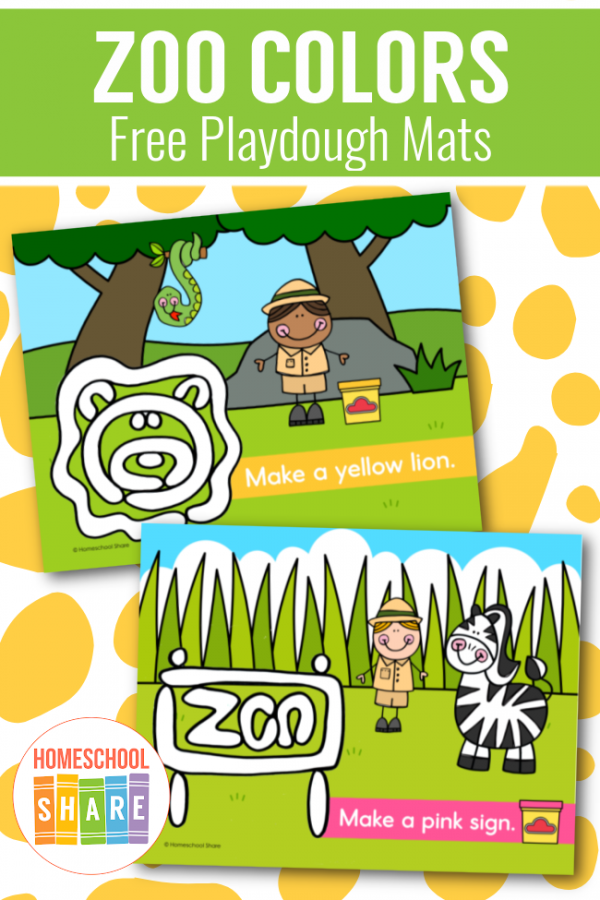 Free Zoo Playdough Mats Homeschool Share