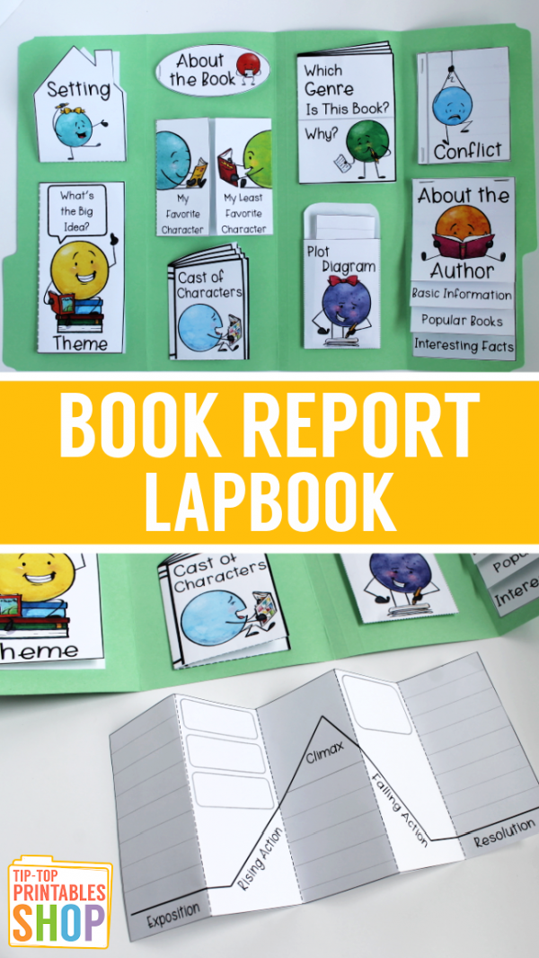 book report lapbook