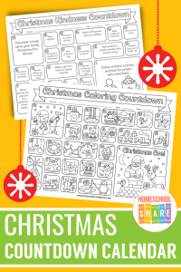 Christmas Countdown Calendar - Homeschool Share