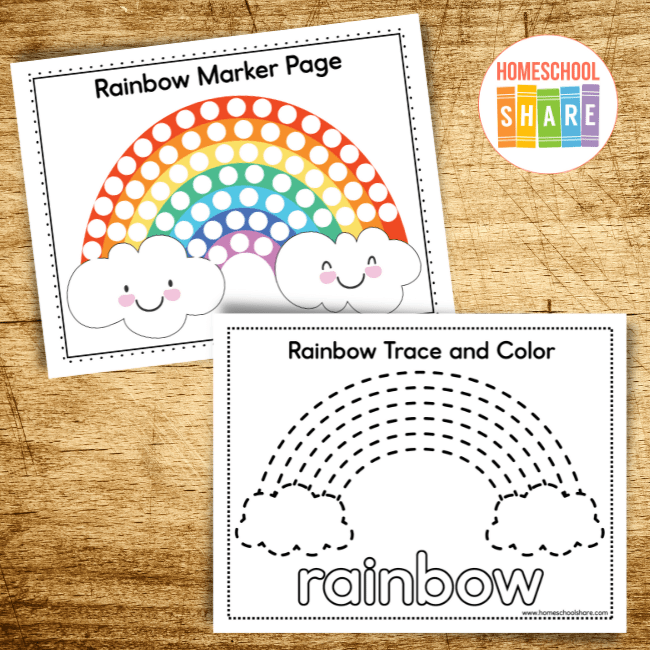 Rainbow Word Families Printable Worksheets Supplyme Rainbow Free 