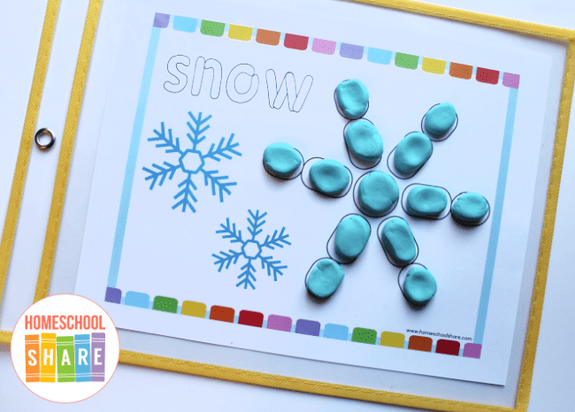 Printable Weather Playdough Mats, Learning Printables - My Party Design