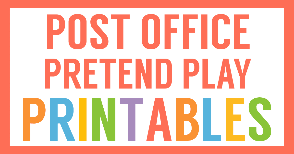 Post Office Pretend Play Printables - Homeschool Share