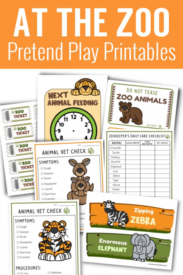 Zoo Pretend Play Printables Homeschool Share