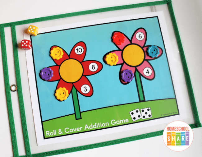 Flower Matching Game - Homeschool Share