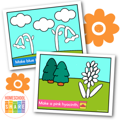 Free Playdough Flowers Printable Mats - Homeschool Share