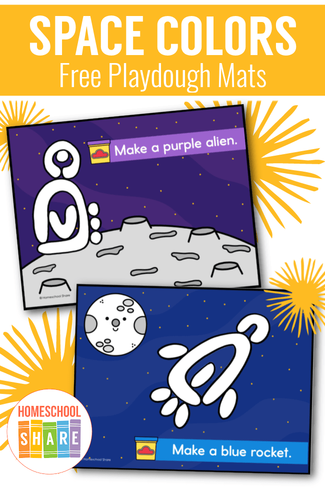 Space Play Dough Mats and Accessories by Picklebums - Printables