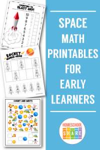 Space Themed Math Printables - Homeschool Share
