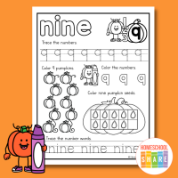 Free Pumpkin Counting Worksheets - Homeschool Share