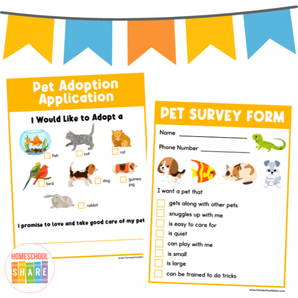Free Pet Shop Dramatic Play Printables Homeschool Share