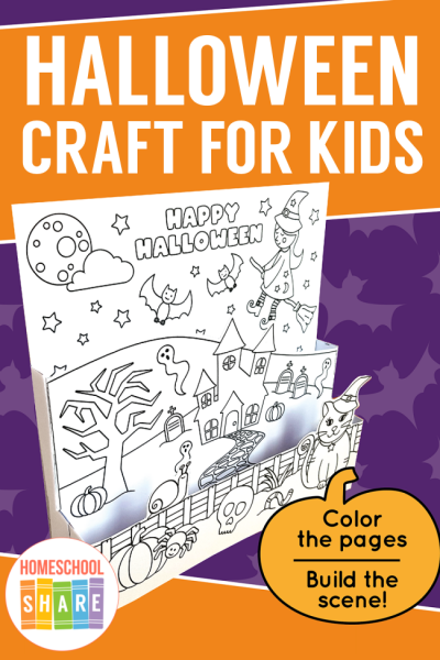 Free Printable Halloween Craft for Kids Homeschool Share