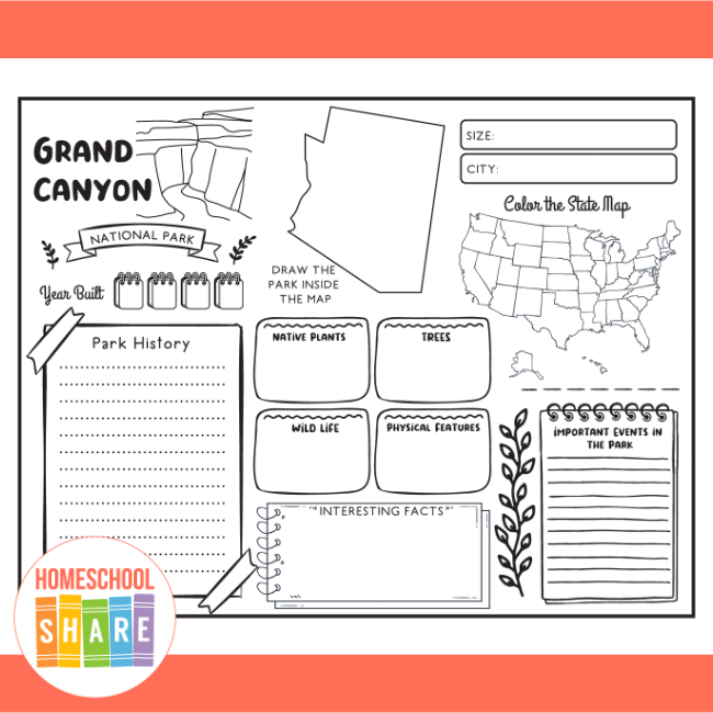 national-parks-worksheets-homeschool-share