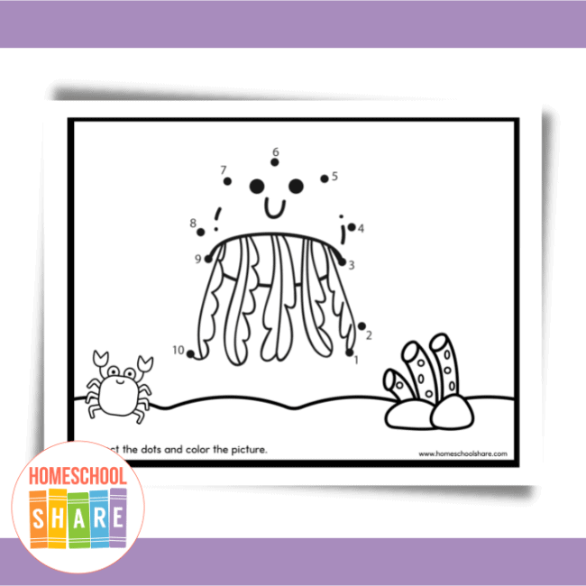 Jellyfish Counting, Ocean Preschool Printable, Preschool Learning, Ocean  Learning, Preschool Printables, Preschool Activity, Counting 