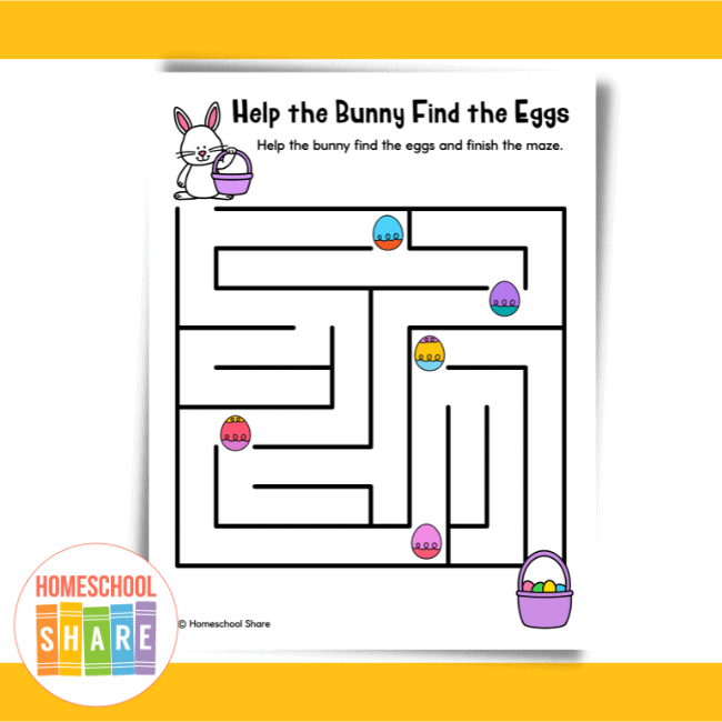 Easy Easter Mazes free Homeschool Share Easy Easter Mazes free Homeschool Share