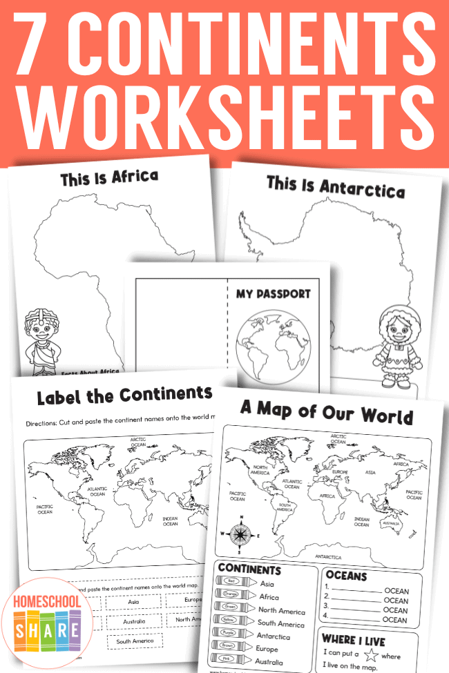 Seven Continents Worksheets Homeschool Share Seven Continents Worksheets Homeschool Share