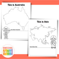 Seven Continents Worksheets - Homeschool Share
