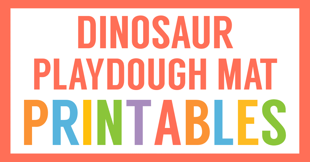 Dinosaur Playdough Mats - Simple Living. Creative Learning