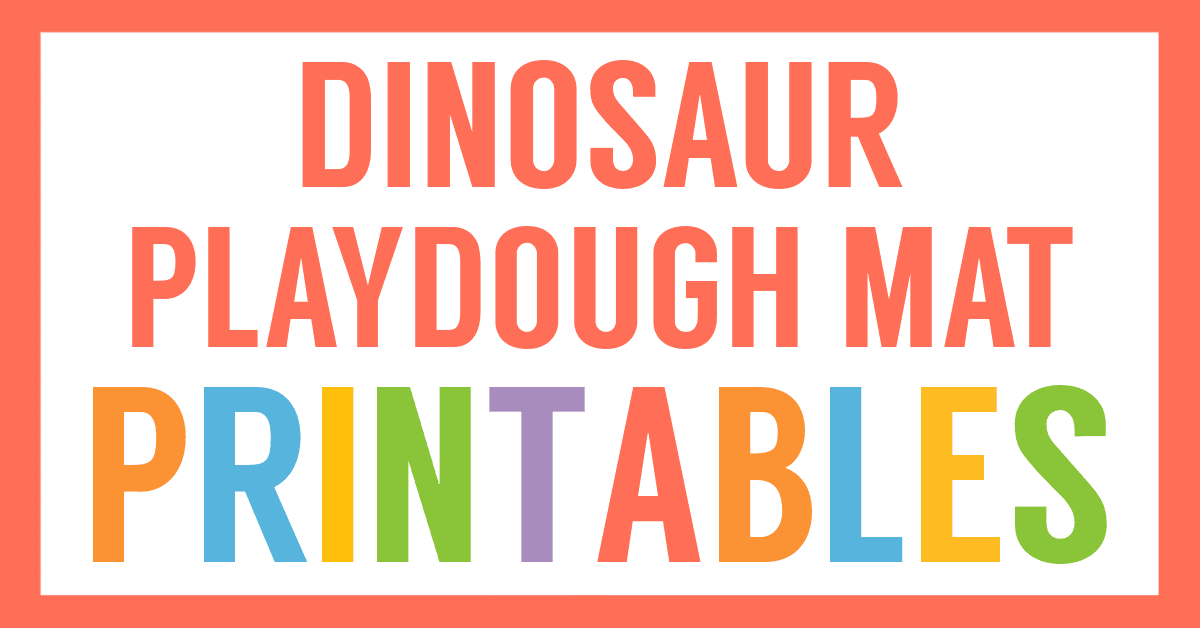 Printable Playdough Mats