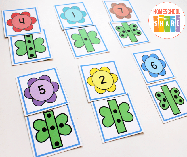 Flower Matching Game - Homeschool Share