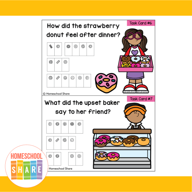 Crack the Code Puzzles Free Printable Featuring Donut Jokes